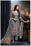 Lzabela 3037 By Ganga Printed Embroidery Dress Material Exporters In India